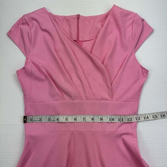 Pink 1950s Retro Style Dress Size XS Evening Party A Line Cocktail Swing Dress - Picture 9 of 10
